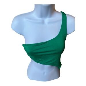 Women’s Naked Wardrobe Green Crop Top size Small